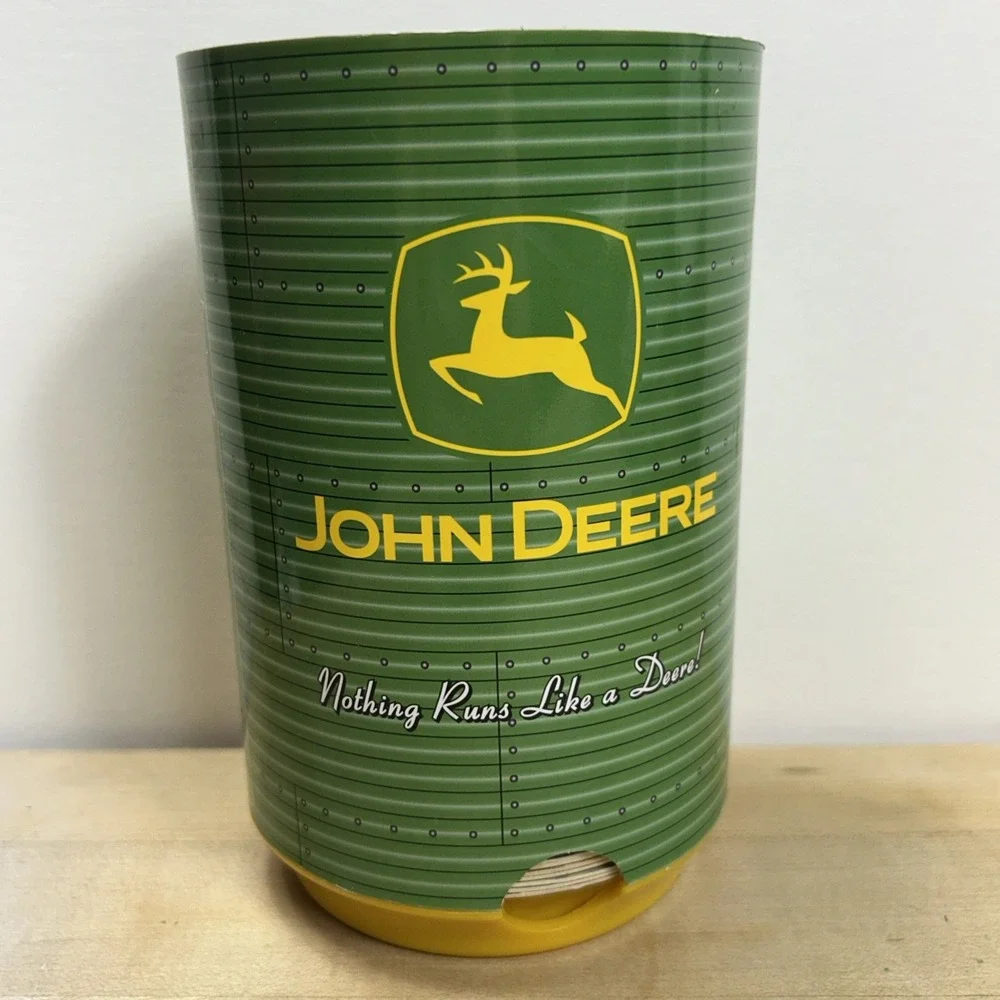 John‎ Deer Coaster Holder With 28 Coasters